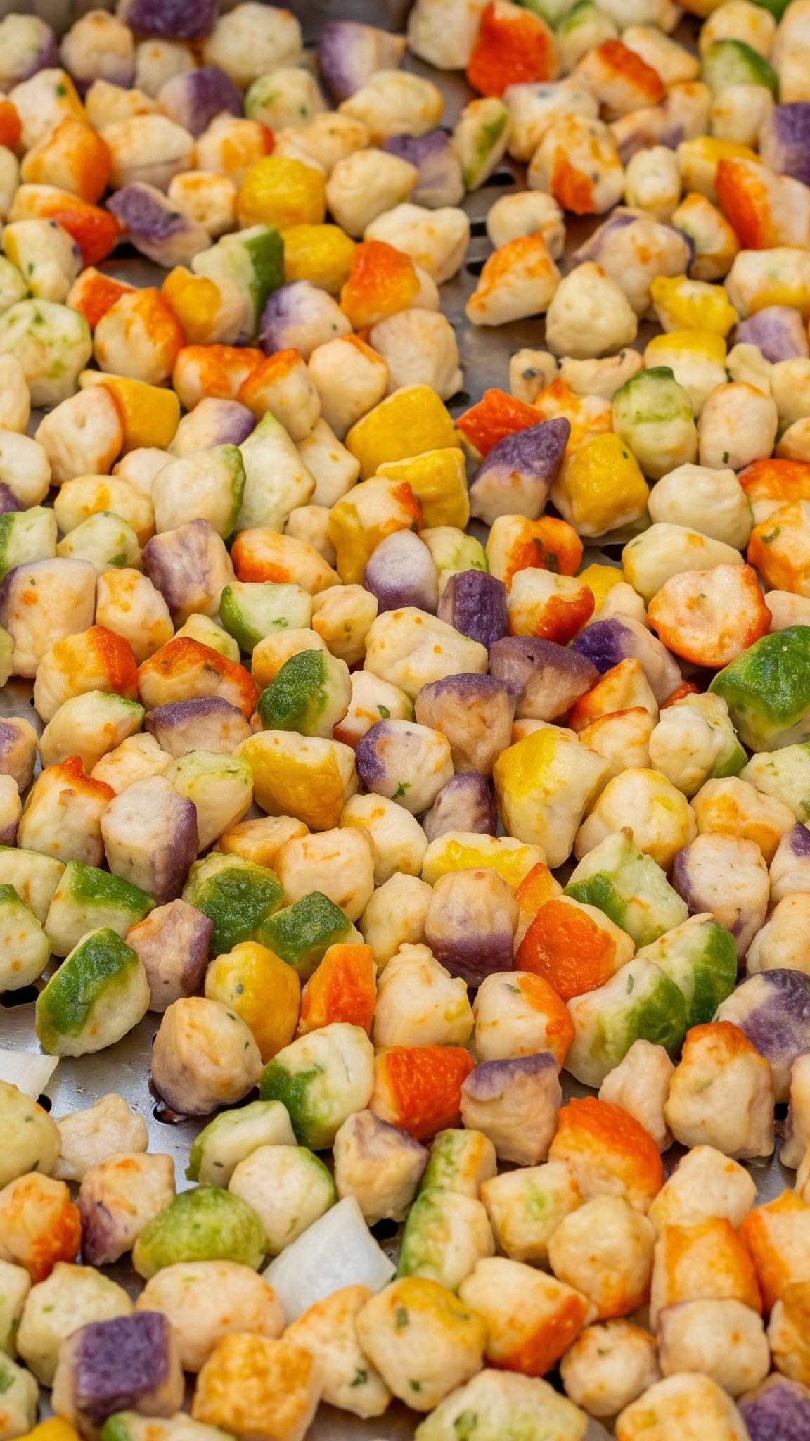 Colourful seasonal ingredients at a southern Korean market